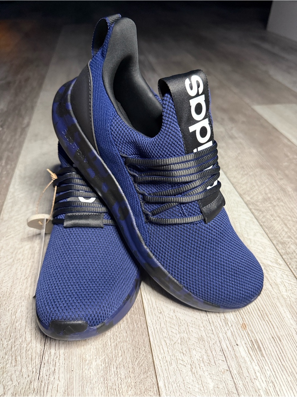 Adidas Lite Racer Adapt 7.0 Blue and Black Cloudfoam Slip-On Runner